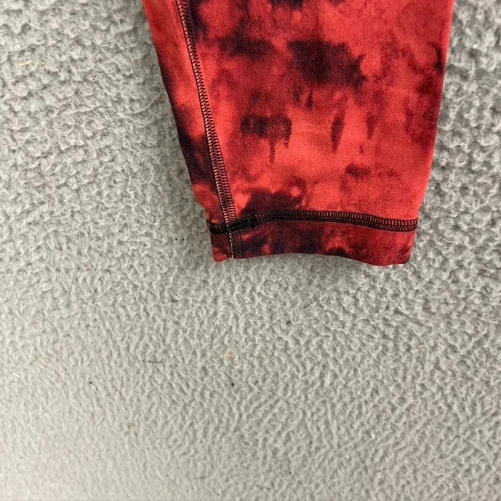 Lululemon Align High Rise Legging Game‎ Day Red Black Multi Womens 4 Gym Workout